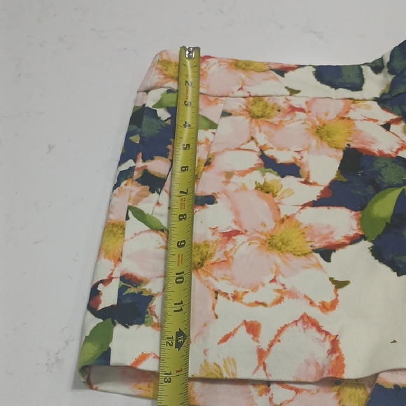 J. Crew High Waist Pink and Green Floral Shorts - Picture 14 of 14